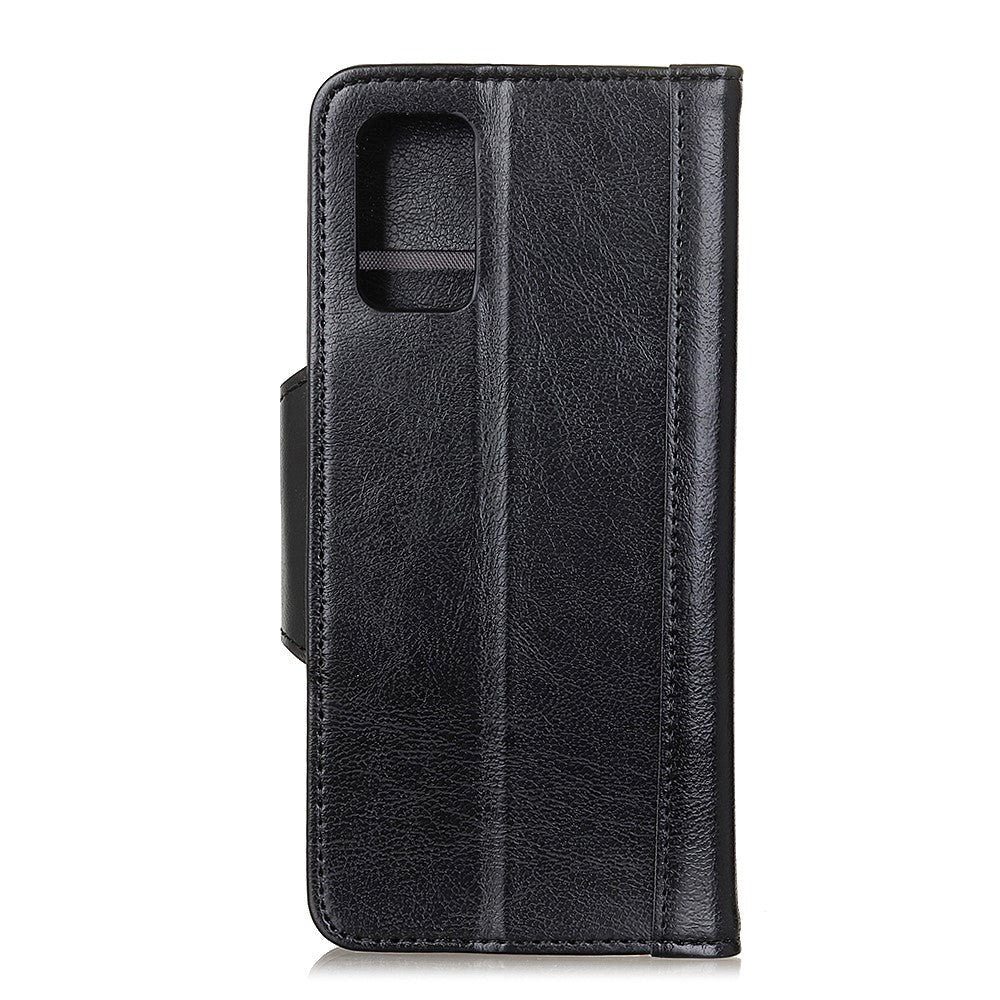 Samsung Galaxy S20 Cowhide Leather Wallet Case Black