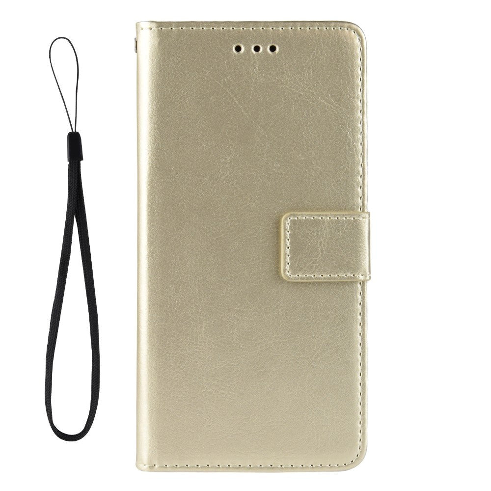 Samsung Galaxy A51 Leather Wallet Case & Strap - Gold