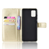 Samsung Galaxy A51 Leather Wallet Case & Strap - Gold