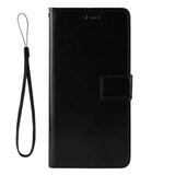 Samsung Galaxy A51 Leather Wallet Case & Strap - Black