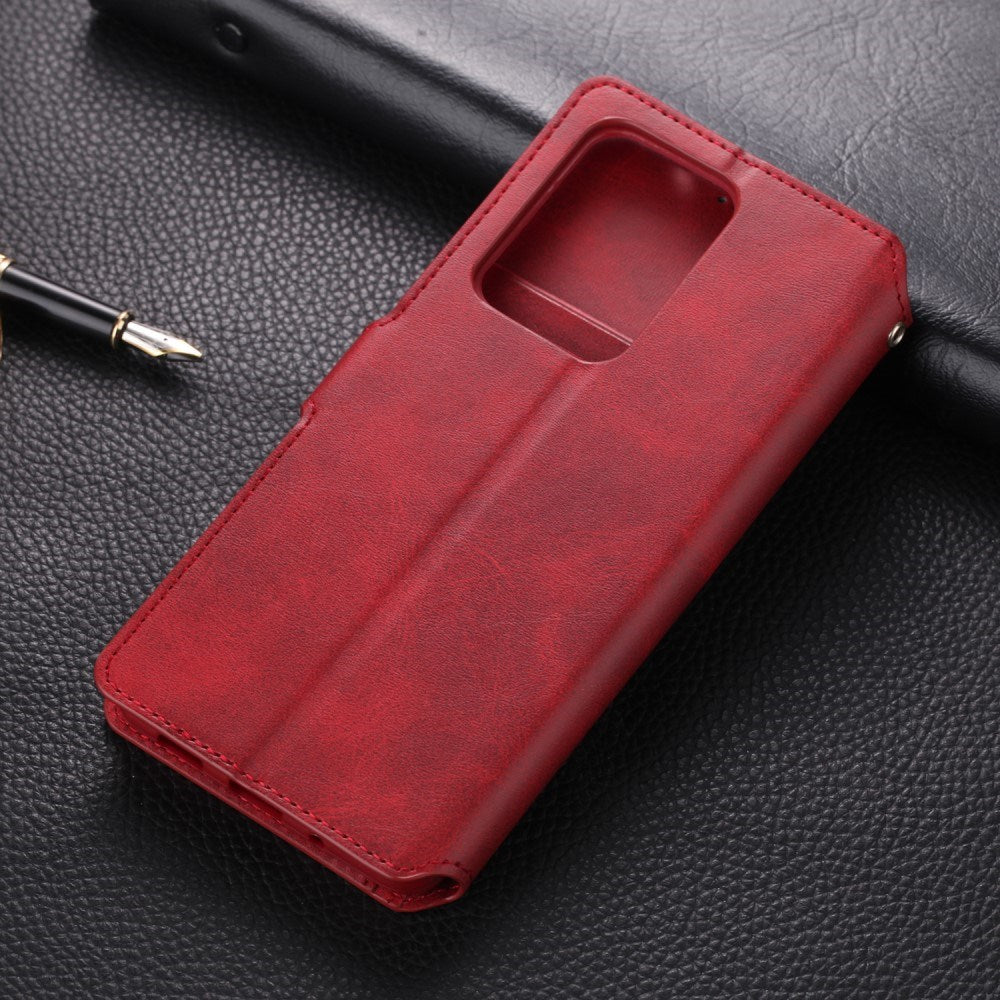 EIDERWOOD Samsung Galaxy S20+ (Plus) Faux Leather Flip Case - Red