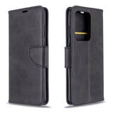 EIDERWOOD Samsung Galaxy S20 Ultra Faux Leather Flip Case with Stand & Wallet - Black