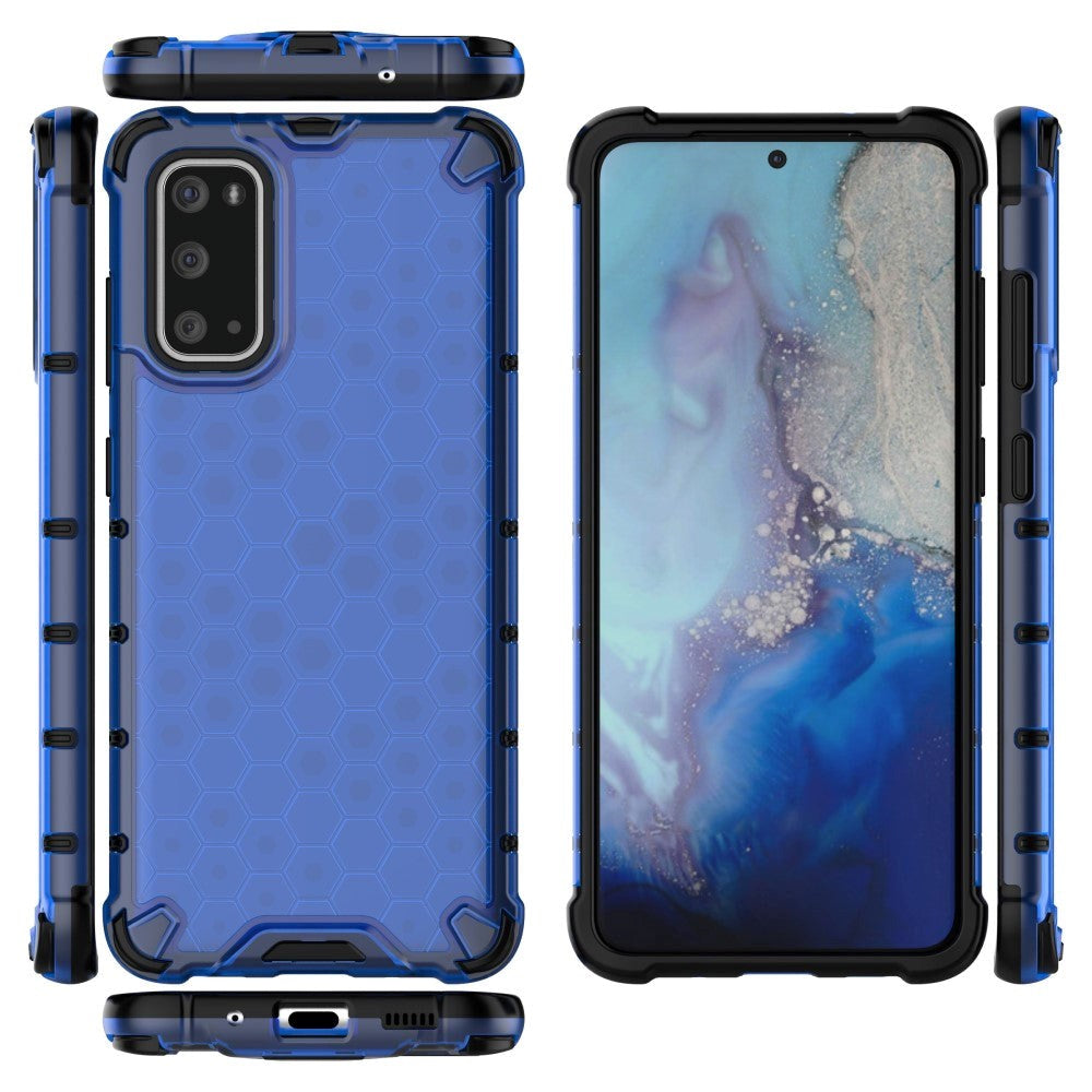 Samsung Galaxy S20 Honeycomb Pattern Case - Blue