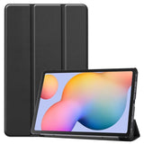 Samsung Galaxy Tab S6 Lite Leather Case w. Tri-Fold - Black