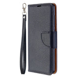 EIDERWOOD Samsung Galaxy A41 Faux Leather Flip Case with Cardholder & Stand Function - Black