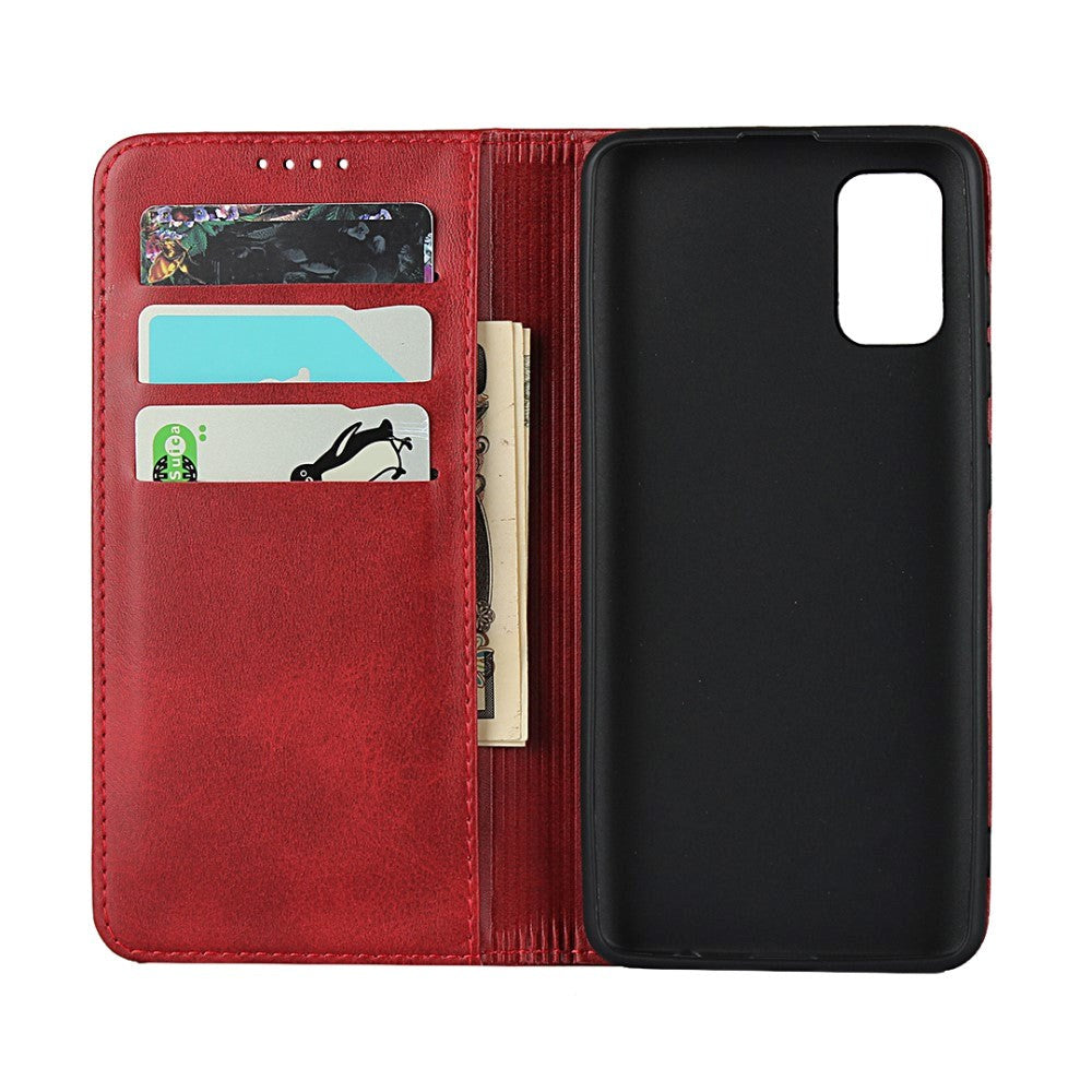 Samsung Galaxy A41 Leather Wallet Case Red