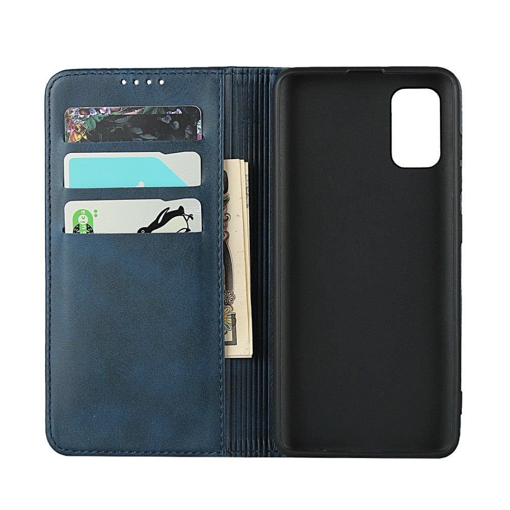 Samsung Galaxy A41 Leather Wallet Case Blue