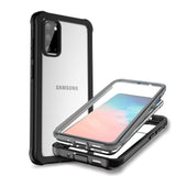 Samsung Galaxy S20 Heavy Duty Case - Tough Case - Transparent / Black