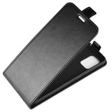 Samsung Galaxy A51 5G Vertical Flip Leather Case w. Card Holder - Black