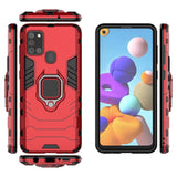 Samsung Galaxy A21s Tough Case w. Magnetic Kickstand - Red