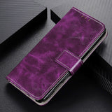 Samsung Galaxy S20 FE / S20 FE (5G) Shiny Neutral Leather Wallet Case - Purple