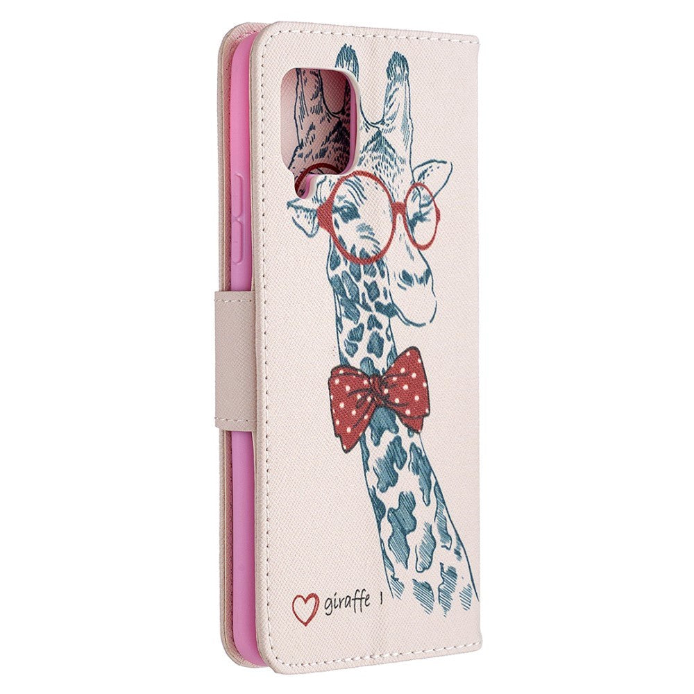 Samsung Galaxy A42 5G Leather Wallet Case - Giraffe