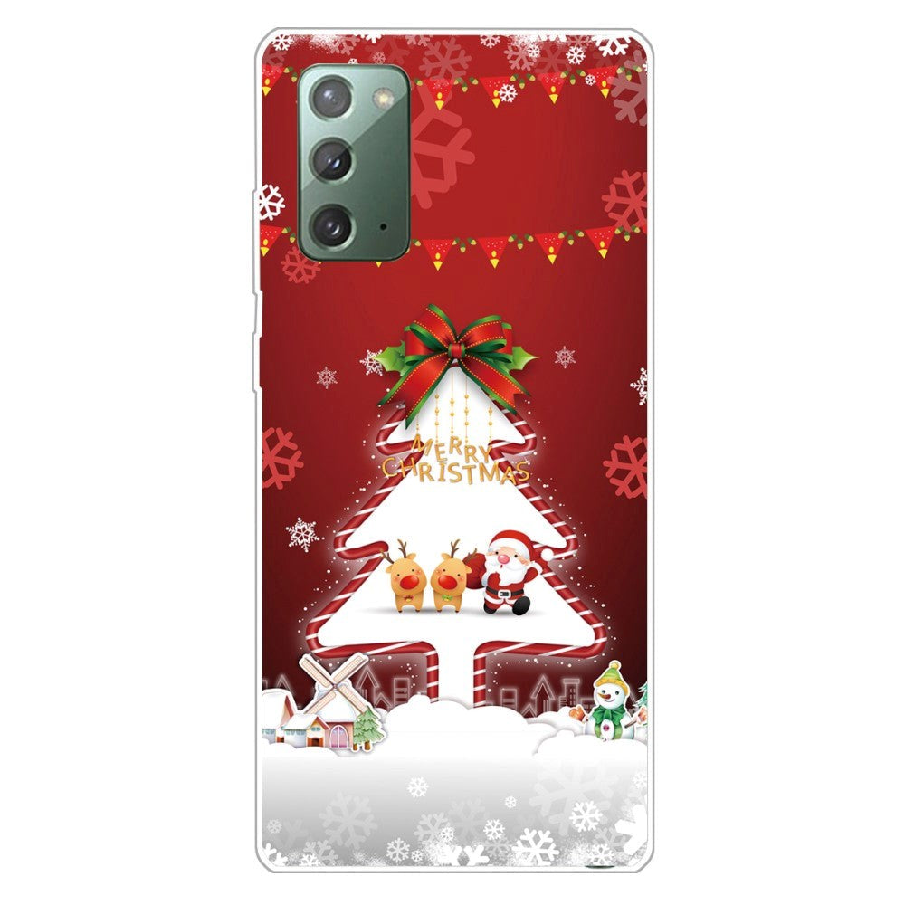 Samsung Galaxy Note 20 Flexible Plastic Christmas Case - Snowscape