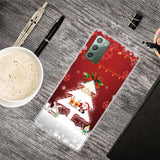 Samsung Galaxy Note 20 Flexible Plastic Christmas Case - Snowscape