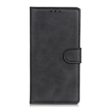 Samsung Galaxy A12 Sleek Leather Wallet Case - Black