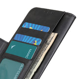 EIDERWOOD Samsung Galaxy S21 Ultra Faux Leather Flip Case with Wallet and Stand Function - Black