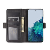 Samsung Galaxy S21 Smart Leather Wallet Case - Black