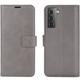 Samsung Galaxy S21 Leather Wallet Case - Grey