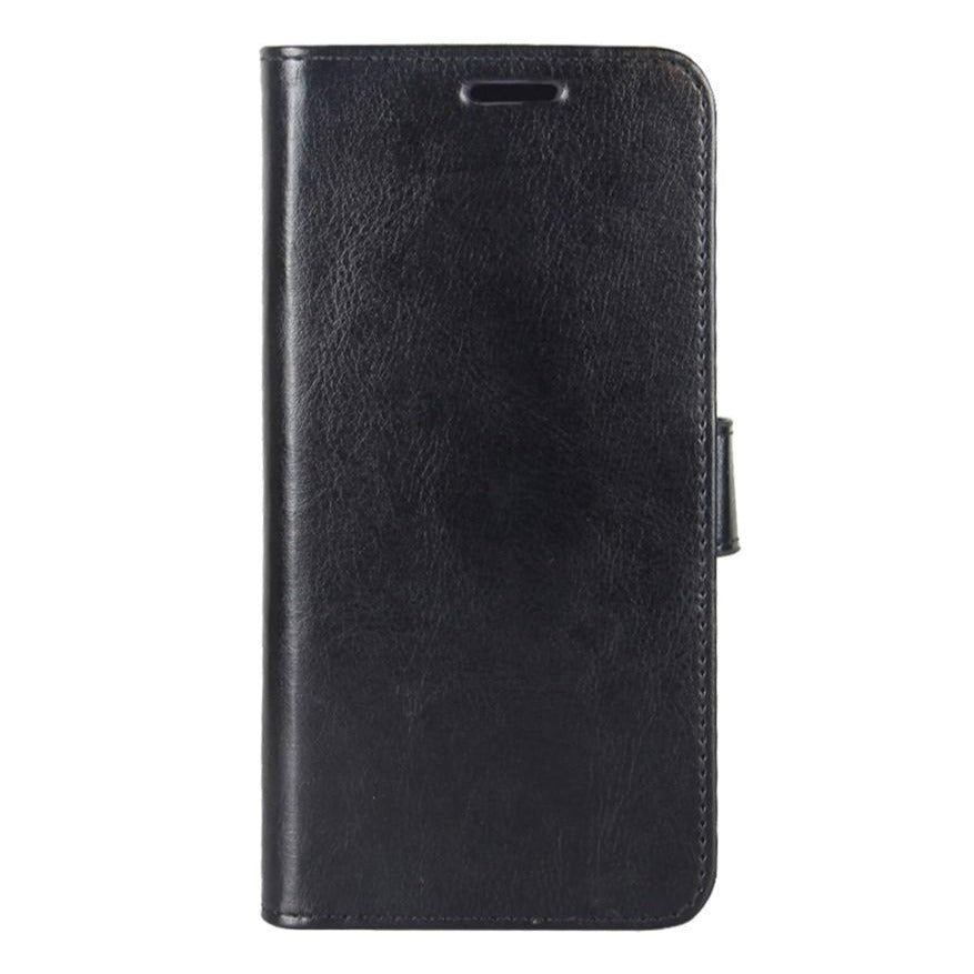 Samsung Galaxy A12 Neutral Leather Wallet Case - Black