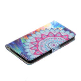 Samsung Galaxy S21+ (Plus) Leather Wallet Case - Mandala Flower