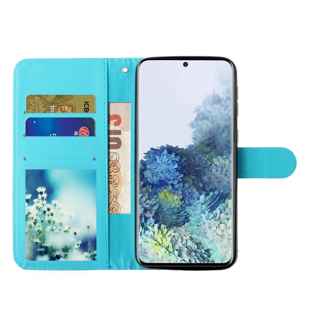 Samsung Galaxy S21+ (Plus) Shiny Leather Wallet Case - Butterfly