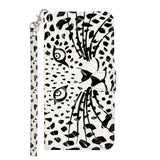 Samsung Galaxy S21+ (Plus) Shiny Leather Wallet Case - White Tiger