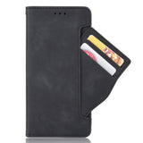 Samsung Galaxy A02s Sleek Leather Case w. Large Wallet - Black