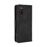 Samsung Galaxy A02s Sleek Leather Case w. Large Wallet - Black