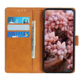 Samsung Galaxy A02s Sleek Leather Wallet Case - Brown