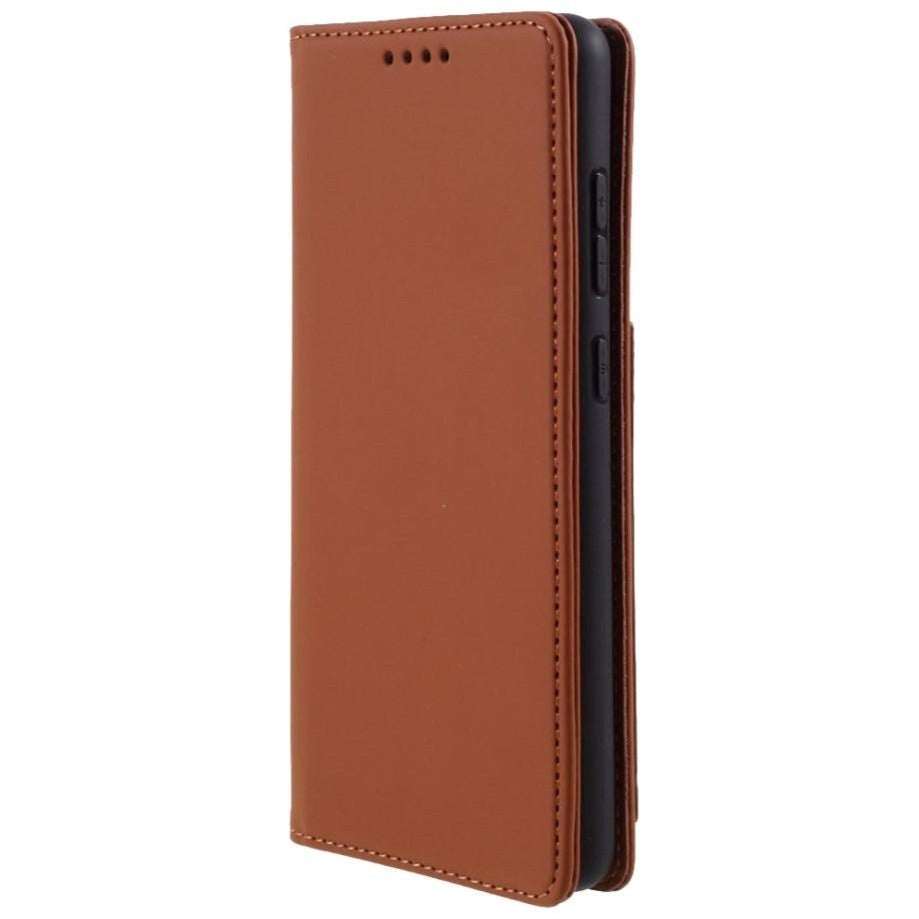 Samsung Galaxy A72 (4G / 5G) Sleek Leather Wallet Case - Brown