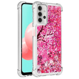 Samsung Galaxy A32 (5G) Shockproof Plastic Glitter Case - Pink Wood