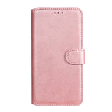 Samsung Galaxy A52S (5G) / A52 (4G / 5G) Sleek Leather Flip Case w. Card Holder & Stand Function - Rose Gold