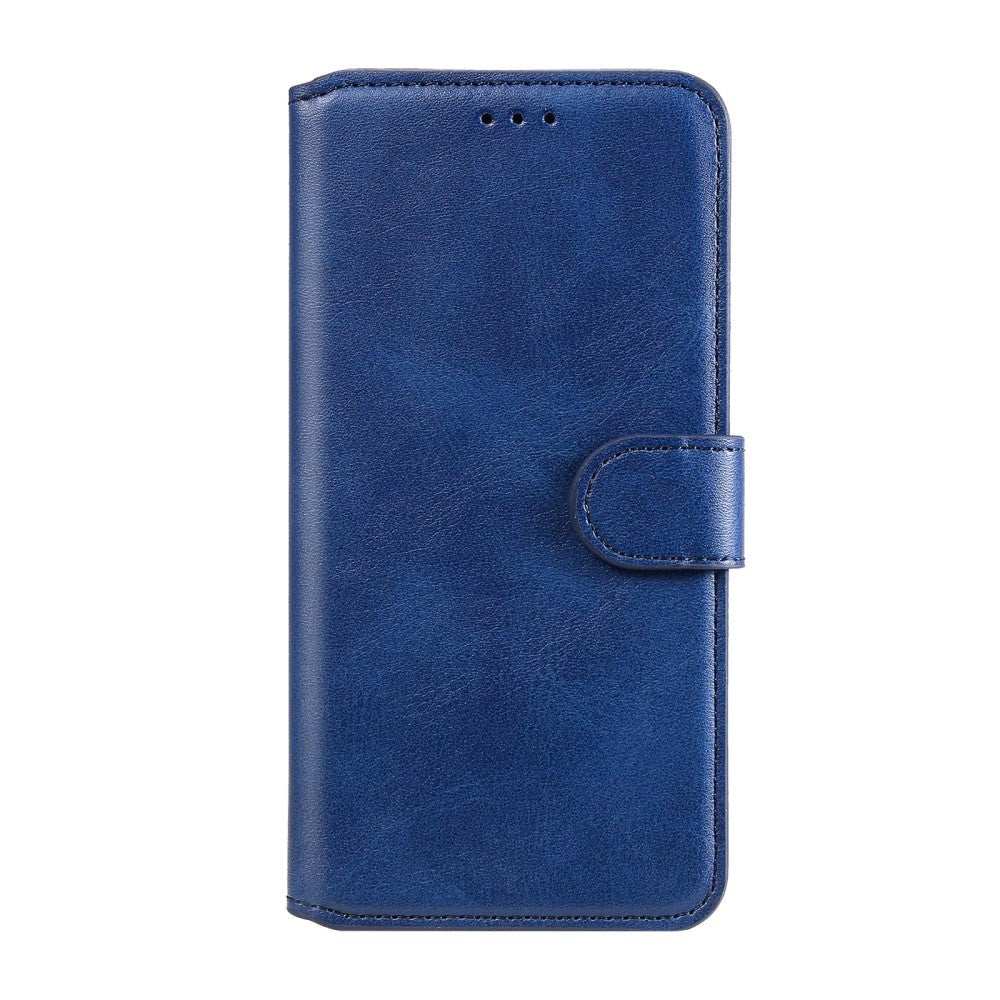 Samsung Galaxy A52s (5G) / A52 (4G / 5G) Sleek Leather Flip Case w. Card Holder & Stand Function - Blue