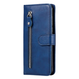 Samsung Galaxy A52s (5G) / A52 (4G / 5G) Leather Case w. Zipper pocket - Blue