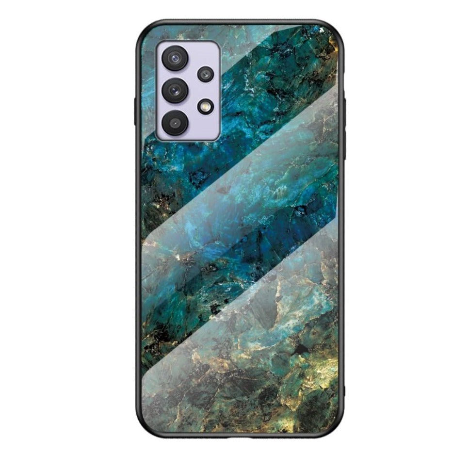 Samsung Galaxy A32 5G Flexible Plastic Case - Emerald Marble