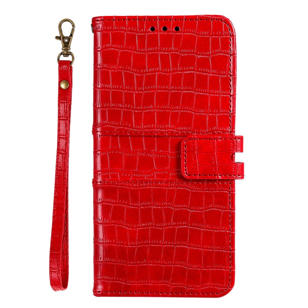 Samsung Galaxy A72 (4G / 5G) Crocodile Leather Wallet Case - Red