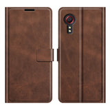 EIDERWOOD Samsung Galaxy Xcover 5 Faux Leather Flip Case with Cardholder & Stand Function - Brown