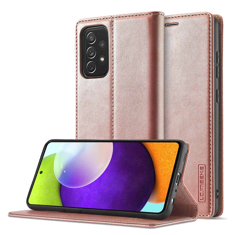 Samsung Galaxy A52s (5G) / A52 (4G / 5G) LC.IMEEKE Leather Wallet Case - Rose Gold