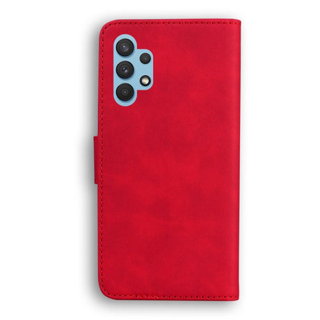 EIDERWOOD Samsung Galaxy A32 (4G) Faux Leather Flip Case with Cardholder & Stand Function - Red