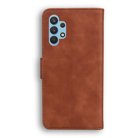 EIDERWOOD Samsung Galaxy A32 (4G) Faux Leather Flip Case with Cardholder & Stand Function - Brown
