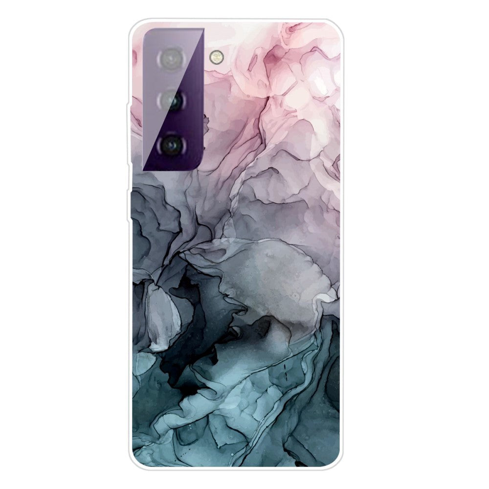 Samsung Galaxy S21 FE (5G) Flexible Plastic Case - Coloured Marble