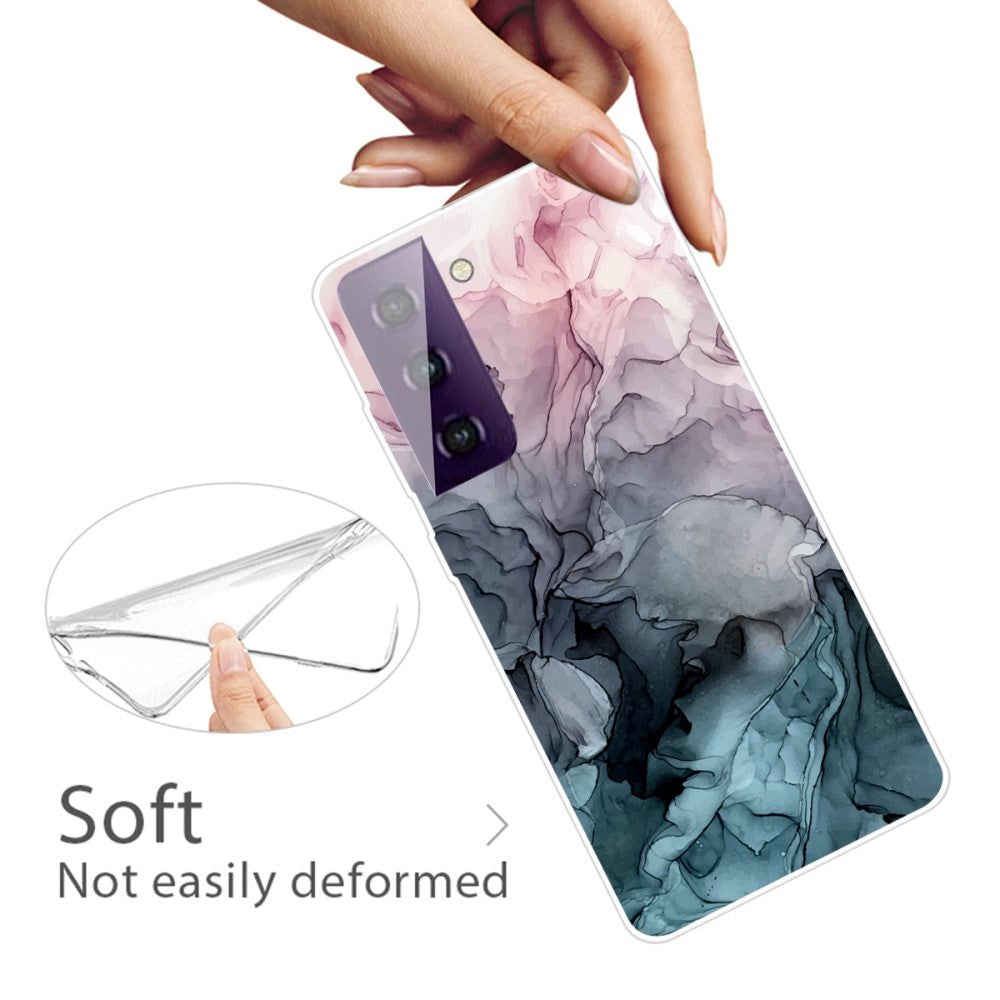 Samsung Galaxy S21 FE (5G) Flexible Plastic Case - Coloured Marble