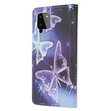 Samsung Galaxy A22 (4G) Leather Wallet Case - Shimmering Butterfly