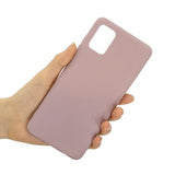 Samsung Galaxy A02s Flexible Matte Plastic Case - Blush Pink