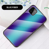 Samsung Galaxy A22 (5G) Case w. Glass back - Blue Carbon