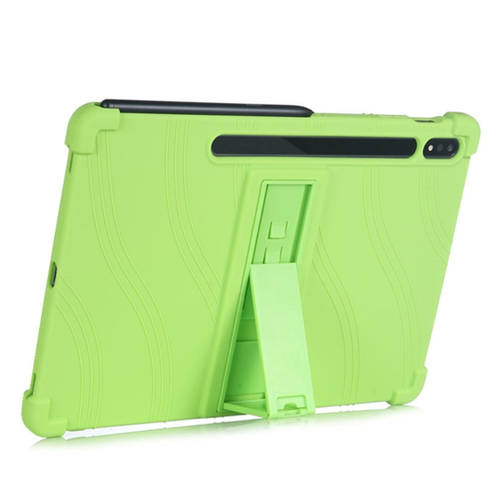 Samsung Galaxy Tab S7 Plus 12.4" Silicone Case w. Kickstand - Green