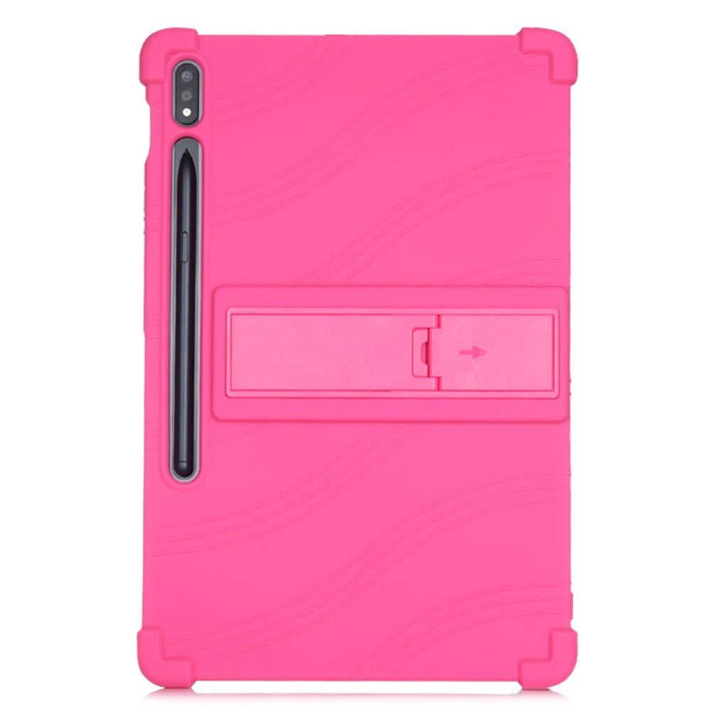 Samsung Galaxy Tab S7 Plus 12.4" Silicone Case w. Kickstand - Pink