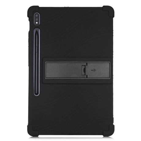 Samsung Galaxy Tab S7 Silicone Case w. Kickstand - Black