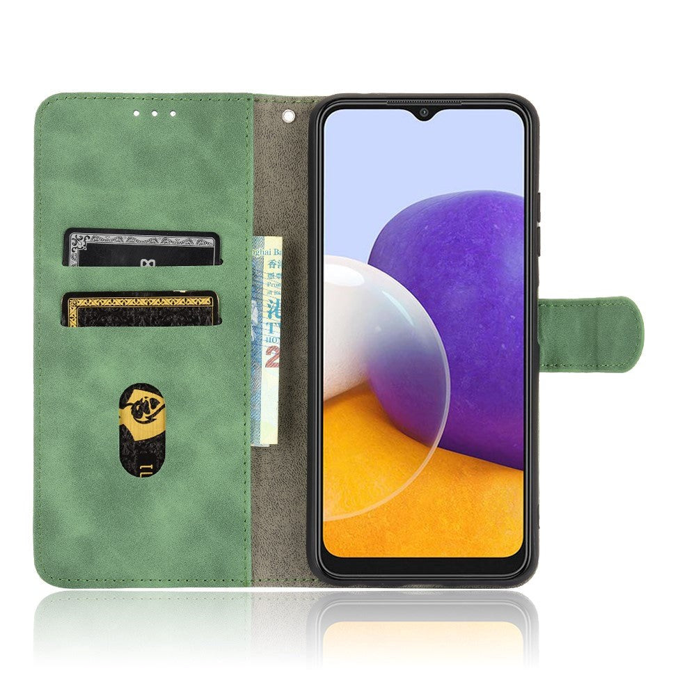 Samsung Galaxy A22 (5G) Soft Leather Wallet Case - Green