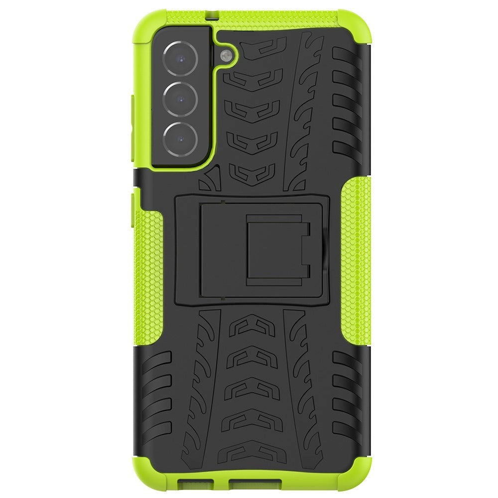 Samsung Galaxy S21 FE (5G) Cool Tyre Tough Case w. Stand - Green